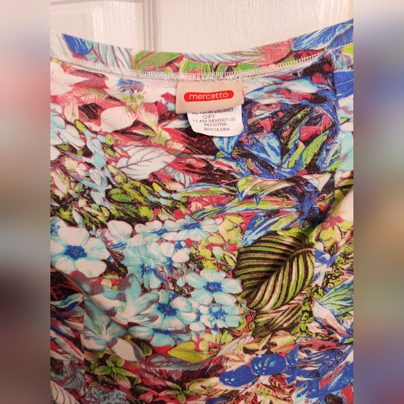 Mercatto Size M Peplum Strapless Floral Dress. - Picture 3 of 3